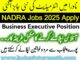 Nadra Jobs 2025 online