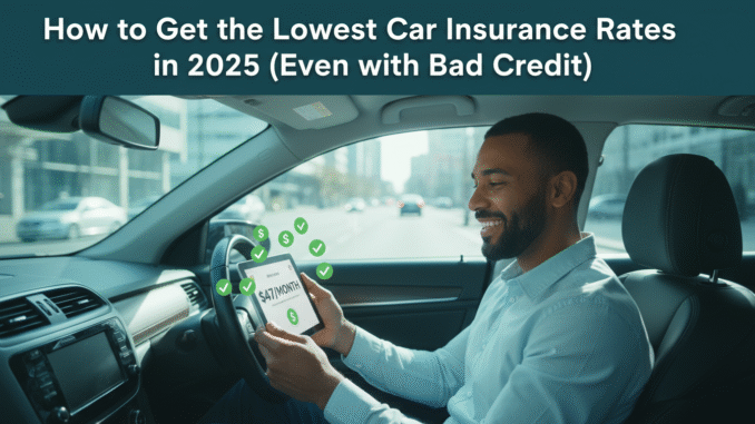 How to Get the Lowest Car Insurance Rates in 2025
