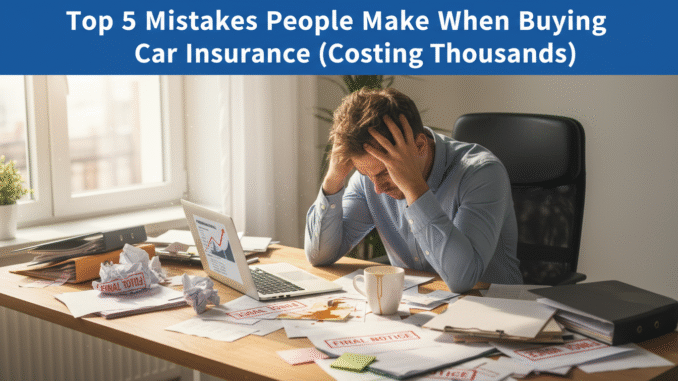 Top 5 Mistakes People Make When Buying Car Insurance (Costing Thousands)