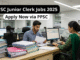 PPSC Junior Clerk Jobs 2025