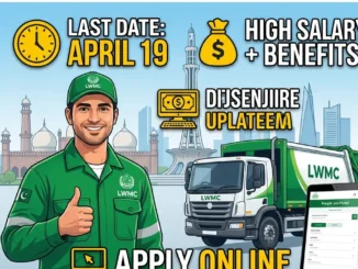 LWMC Jobs 2026 Lahore Waste Management Company advertisement driver and sanitary worker roles high salary apply online
