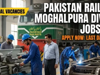 Pakistan Railways Moghalpura Division Jobs 2026 technical workshop trainees operating machinery